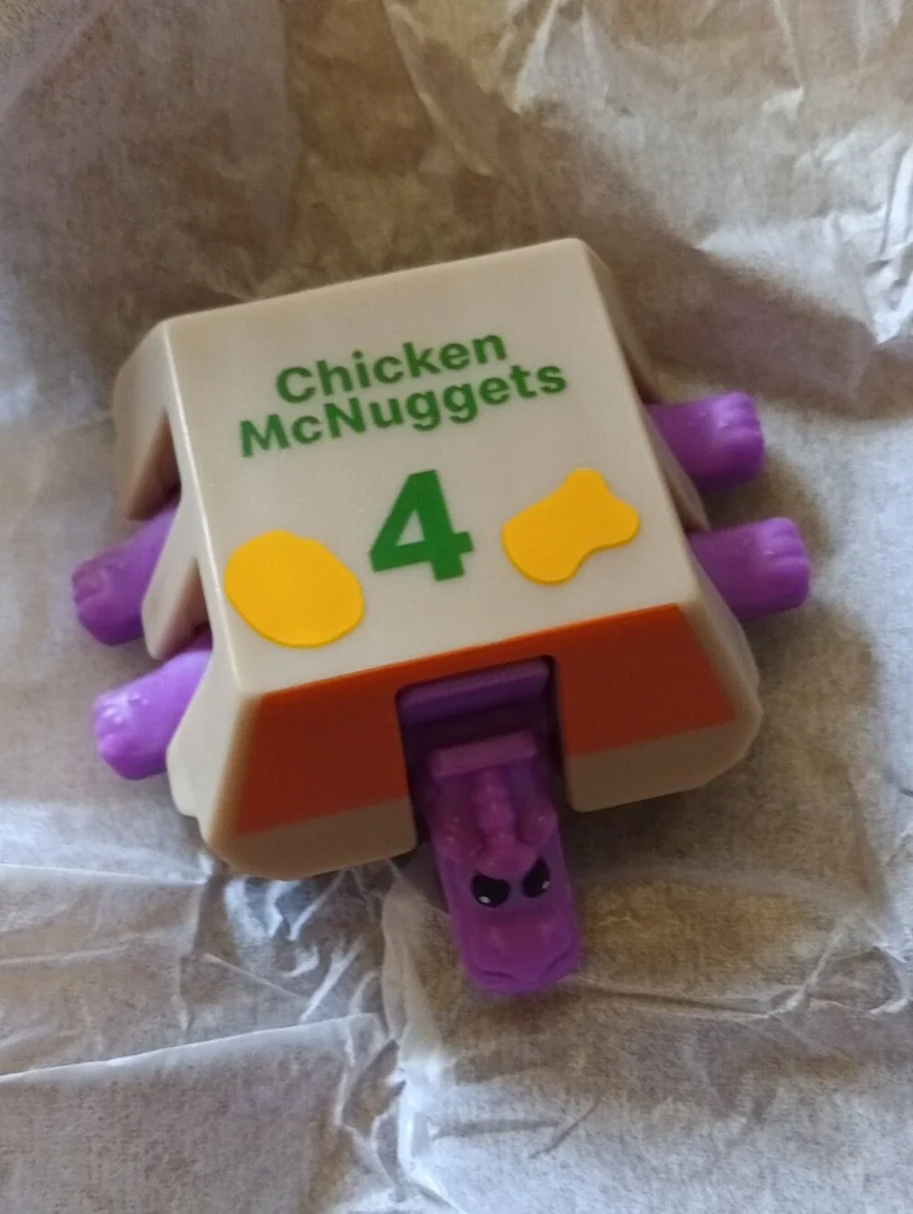 McDonald's Changeables Chicken McNuggets Toy - Red and Blue